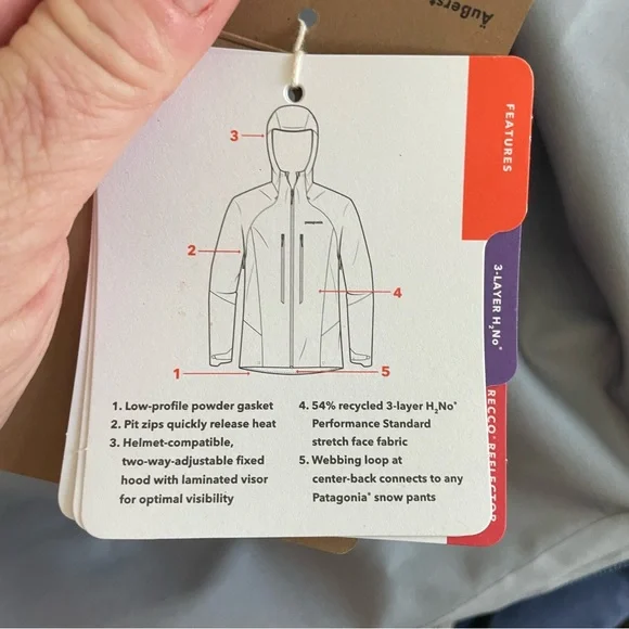 Patagonia Current Blue Strormstride Jacket Coat Women Medium NWT - Picture 13 of 16